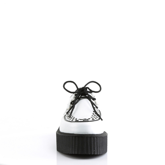 Mens Platform Gothic Lace Up Creeper Shoes - Picture 3 of 5